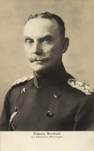 Ak Erbprinz Bernhard von Sachsen-Meiningen, Portrait