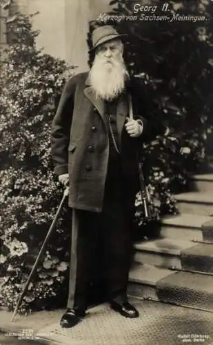 Ak Herzog Georg II. von Sachsen Meiningen, Portrait