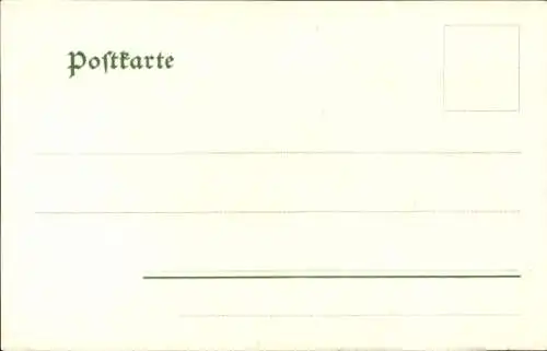 Litho Sechsertanz, Bayerisches Allgäu, Trachten, Gebirgsleben