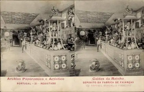 Stereo Ak Archivo Panoramico e Artistico, Portugal, Caldas da Rainha