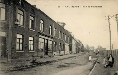 Ak Hautmont Nord, Rue de Boussieres