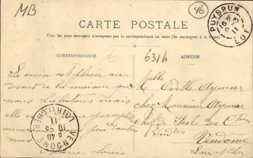 Ak Puybrun-Lot, La Grande Rue