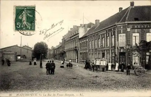 Ak Hazebrouck Nord, La Rue du Vieux-Berquin