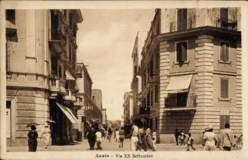 Ak Anzio Lazio Italien, Via XX Settembre