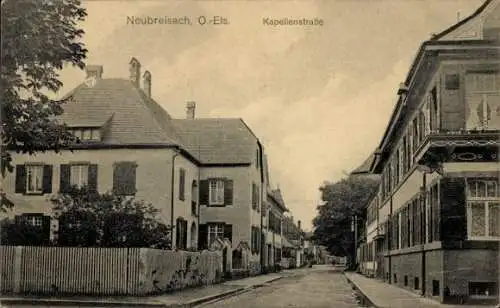 Ak Neuf Brisach Neubreisach Elsass Haut Rhin, Kapellenstraße