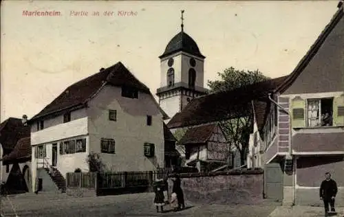Ak Marlenheim Elsass Bas Rhin, Kirche