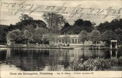 Ak Berlin Charlottenburg Westend Pichelsberg, Gasthaus Kaisergarten