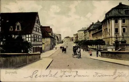 Ak Bayreuth in Oberfranken, Bahnhofstraße