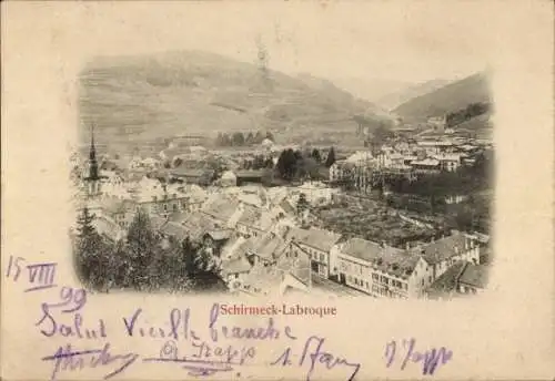 Ak Schirmeck Elsass Bas Rhin, Gesamtansicht, Labroque