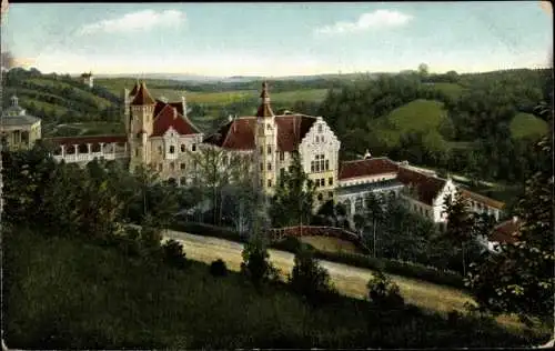 Ak Rothenburg ob der Tauber Mittelfranken, Kurhotel Wildbad, Bade-Etablissement