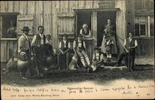 Ak Schweiz, Appenzeller Sennen, Tracht