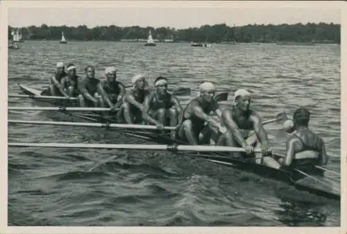 Sammelbild Olympia 1936, Italienischer Ruder-Achter