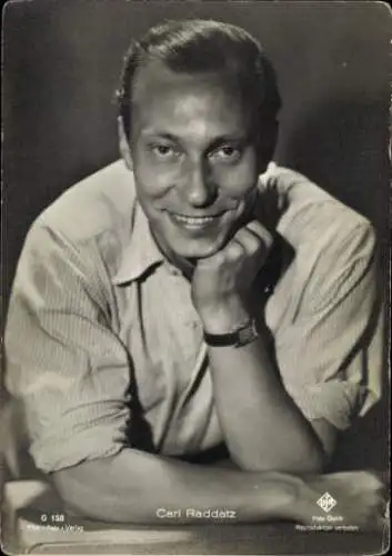 Ak Schauspieler Carl Raddatz, Portrait