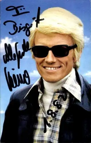 Ak Sänger Heino, Portrait, Autogramm