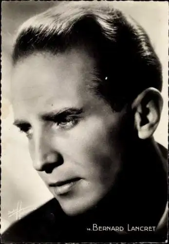 Ak Schauspieler Bernard Lancret, Portrait