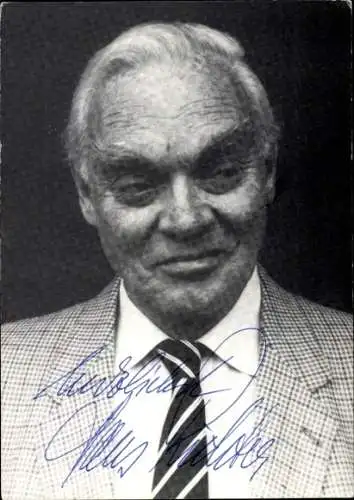 Ak Schauspieler Hans Richter, Portrait, Autogramm