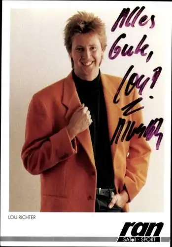 Foto Schauspieler Lou Richter, Portrait, Autogramm