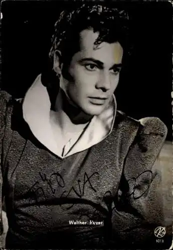 Ak Schauspieler Walther Reyer, Portrait, Autogramm