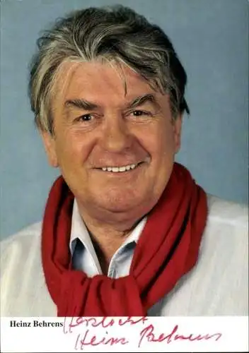 Ak Schauspieler Heinz Behrens, Portrait, Autogramm