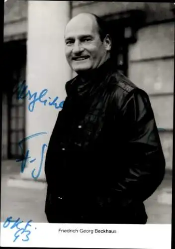 Ak Schauspieler Friedrich-Georg Beckhaus, Portrait, Autogramm