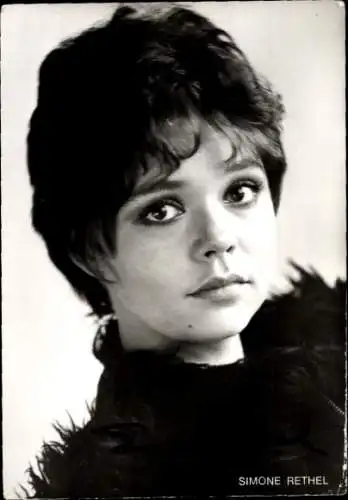 Ak Schauspielerin Simone Rethel, Portrait, Autogramm