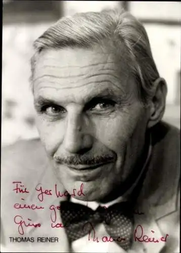 Ak Schauspieler Thomas Reiner, Portrait, Autogramm