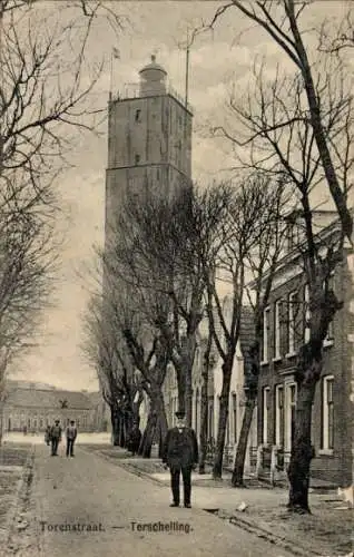 Ak Terschelling-Friesland Niederlande, Torenstraat