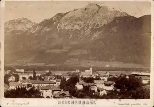 Kabinett Foto Bad Reichenhall in Oberbayern, Totalansicht