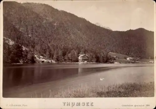 Kabinett Foto Thumsee Karlstein Bad Reichenhall Oberbayern, Seepartie