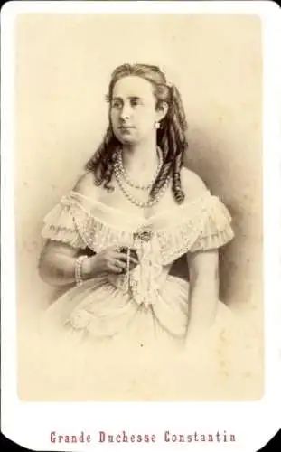 CdV Großfürstin Alexandra von Sachsen-Altenburg, Portrait