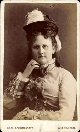 CdV Gräfin Auguste, Portrait, Adel Waldeck, Isenburg