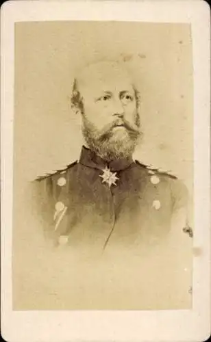 CdV Friedrich Franz II, Großherzog von Mecklenburg-Schwerin, Portrait in Uniform