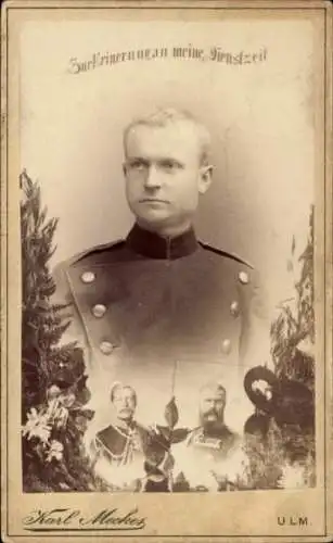 CdV Ulm an der Donau, Deutscher Soldat in Uniform, Ulanen Rgt. 20 2. Württemb.
