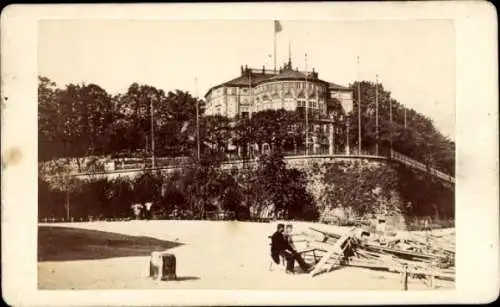 Kabinett Foto Dresden Zentrum Altstadt, Das Königliche Belvedere