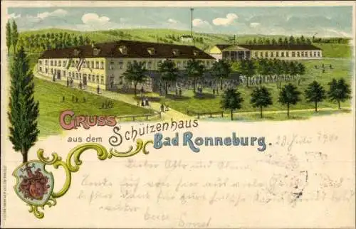 Wappen Litho Ronneburg in Thüringen, Schützenhaus