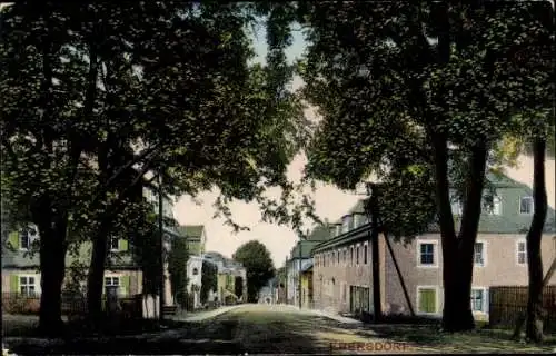 Ak Ebersdorf in Thüringen, Straße, Häuser