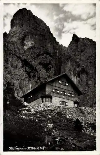 Ak Säuling Tirol, Touristen Verein Die Naturfreunde, Säulinghaus