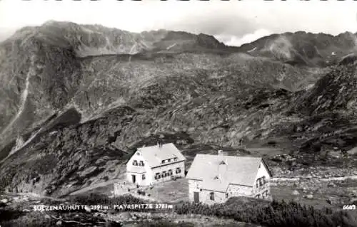 Ak Neustift im Stubaital Tirol, Sulzenauhütten mit Mayrspitze