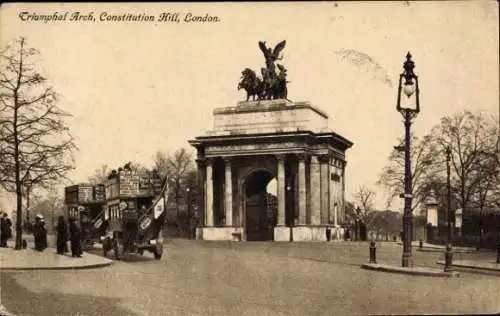 Ak London City England, Triumphbogen, Constitution Hill
