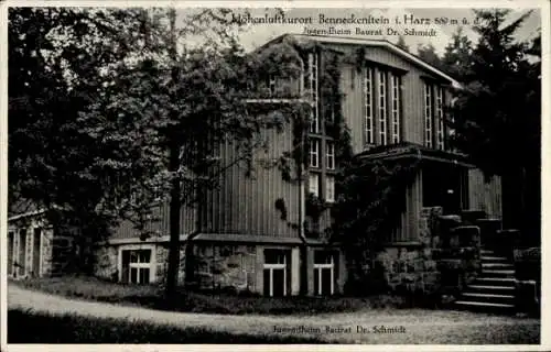 Ak Benneckenstein Oberharz, Jugendheim Baurat Dr. Schmidt