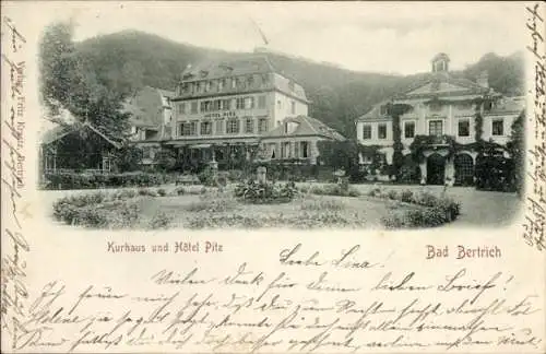 Ak Bad Bertrich an der Mosel Eifel, Kurhaus, Hotel Pitz