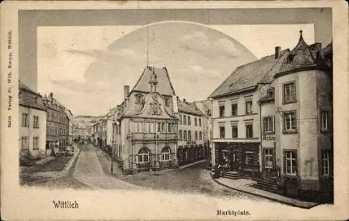 Ak Wittlich in der Eifel, Marktplatz