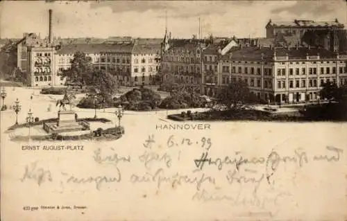 Ak Hannover in Niedersachsen, Ernst August-Platz