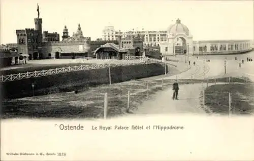 Ak Oostende Ostende Westflandern, Royal Palace Hotel, Hippodrome