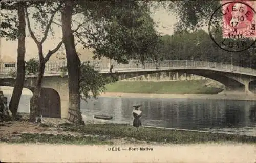 Ak Liège Lüttich Wallonien, Pont Mativa