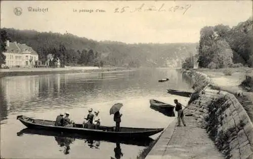 Ak Waulsort Hastière Wallonie Namur, Die Wasserpassage