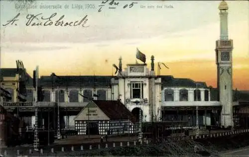 Ak Liège Lüttich Wallonien, Exposition universelle 1905, Un coin des Halls