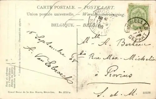 Ak Brüssel, Park, Springbrunnen