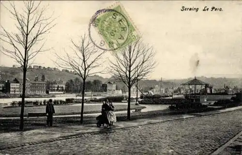 Ak Seraing Wallonien Lüttich, Park