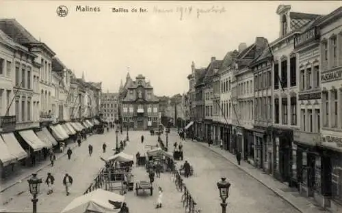 Ak Mechelen Malines Flandern Antwerpen, Bailles de Fer, Geschäfte